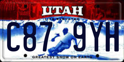 UT license plate C879YH