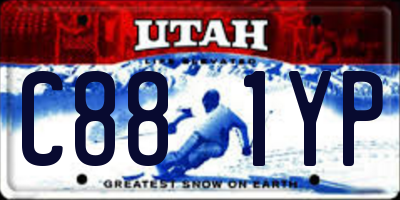 UT license plate C881YP