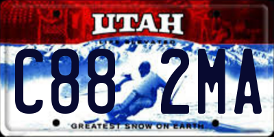 UT license plate C882MA