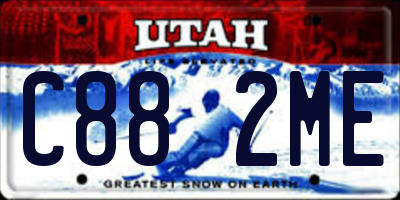 UT license plate C882ME