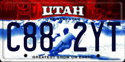UT license plate C882YT