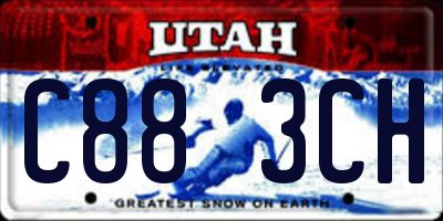 UT license plate C883CH