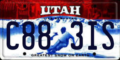 UT license plate C883IS