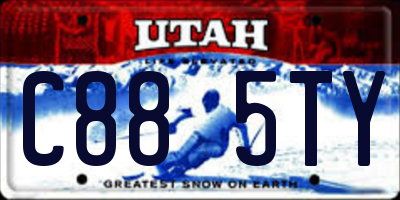 UT license plate C885TY