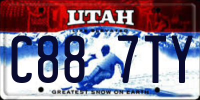 UT license plate C887TY
