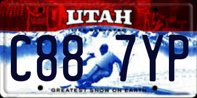 UT license plate C887YP