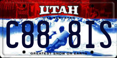 UT license plate C888IS