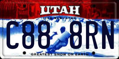 UT license plate C888RN