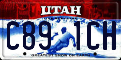 UT license plate C891CH