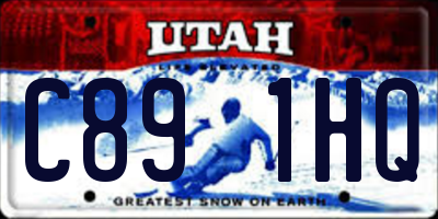 UT license plate C891HQ