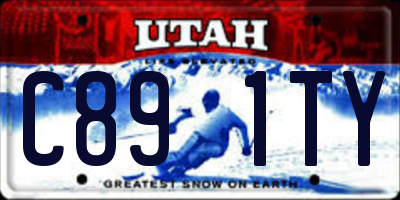 UT license plate C891TY