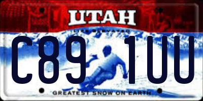 UT license plate C891UU