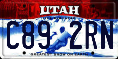 UT license plate C892RN