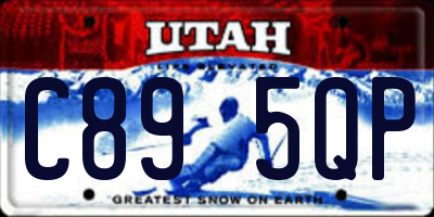 UT license plate C895QP