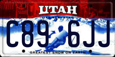UT license plate C896JJ