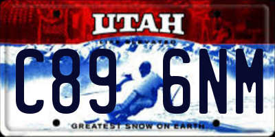 UT license plate C896NM