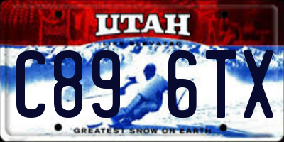 UT license plate C896TX