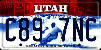 UT license plate C897NC