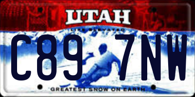 UT license plate C897NW