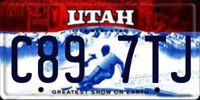 UT license plate C897TJ