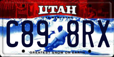 UT license plate C898RX