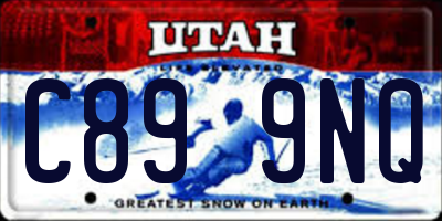 UT license plate C899NQ