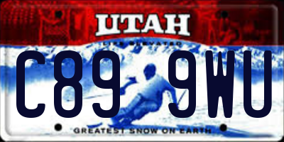 UT license plate C899WU