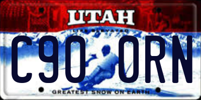 UT license plate C900RN