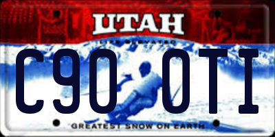 UT license plate C900TI