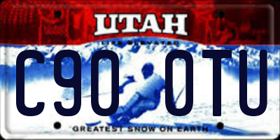 UT license plate C900TU