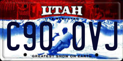 UT license plate C900VJ