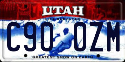 UT license plate C900ZM