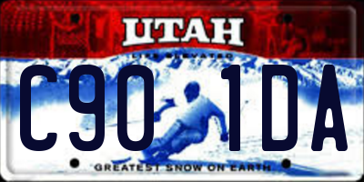 UT license plate C901DA