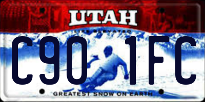 UT license plate C901FC