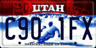 UT license plate C901FX