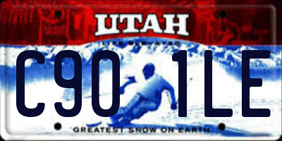 UT license plate C901LE