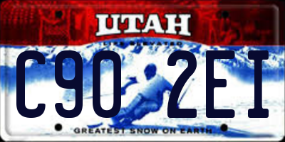 UT license plate C902EI