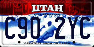 UT license plate C902YC