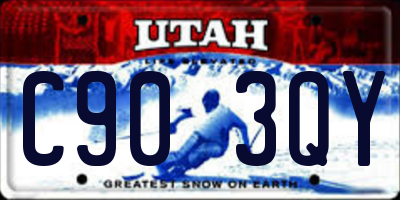 UT license plate C903QY