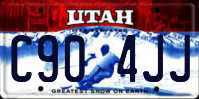 UT license plate C904JJ