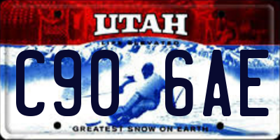 UT license plate C906AE