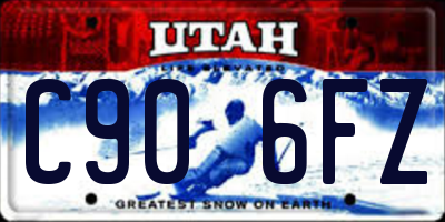 UT license plate C906FZ
