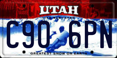 UT license plate C906PN