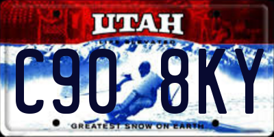 UT license plate C908KY