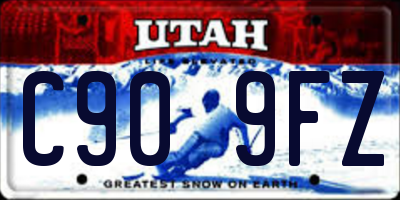 UT license plate C909FZ