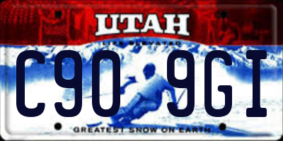 UT license plate C909GI