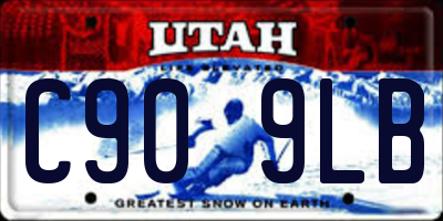 UT license plate C909LB