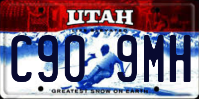 UT license plate C909MH