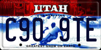 UT license plate C909TE