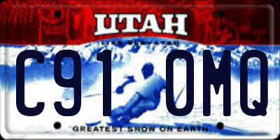UT license plate C910MQ